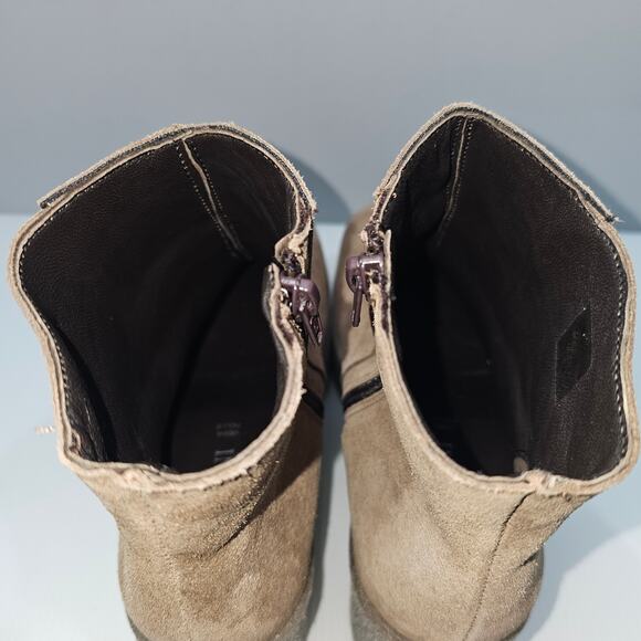 Cordani Finley Ankle Bootie Womens EU 40 Fango Tan Suede Platform Heel Lug Sole - Picture 10 of 14